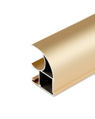 1.ПАРТНЕР Профиль-ручка Classic Lite ассиметрия, Золото матовое (5,4м) Econom